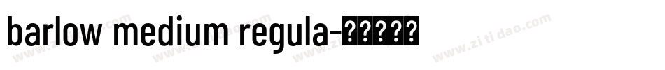 barlow medium regula字体转换